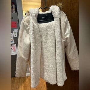 ASOS Women open jacket/Coat Fleece Lined size 12